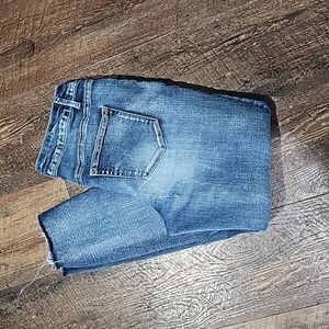 Maurices Distressed Plain Pocket Denim Blue Jeans Women's Size L